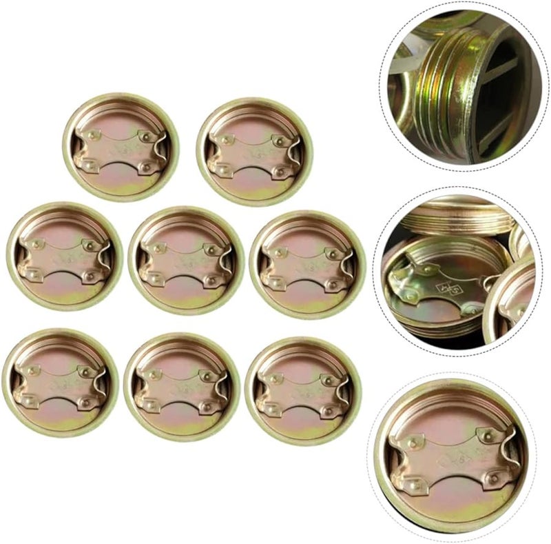 Cabilock 8 Pack Chemical Bucket Screw Lids Threaded Leakproof Fit 55 Gallon Drums - Image 5